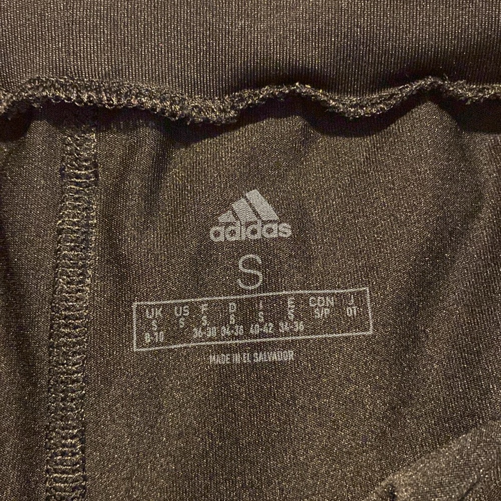 NWOT: adidas Black Mini Skirt with White Trim - Picture 9 of 14